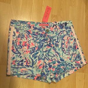 Lily Pulitzer Callahan Short w/Lace‎ womens size 4 PartyWave NWT